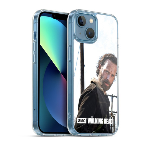 AMC The Walking Dead Filtered Characters Rick Gun Soft Gel Case for Apple iPhone 13 Mini & MagSafe
