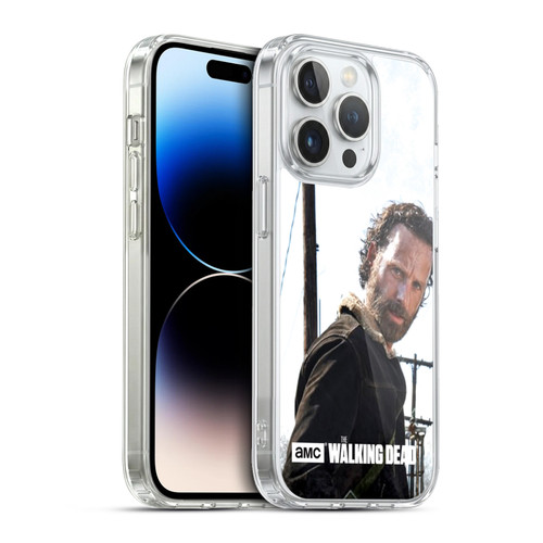 AMC The Walking Dead Filtered Characters Rick Gun Soft Gel Case for Apple iPhone 13 Pro & MagSafe