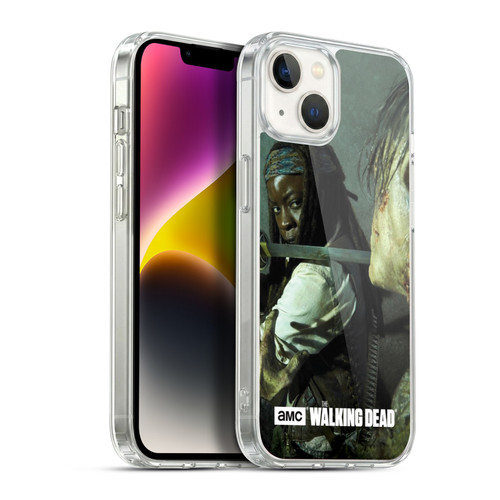 AMC The Walking Dead Filtered Characters Michonne Katana Soft Gel Case for Apple iPhone 14 Plus & MagSafe