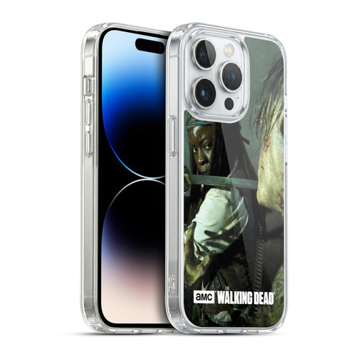 AMC The Walking Dead Filtered Characters Michonne Katana Soft Gel Case for Apple iPhone 14 Pro & MagSafe