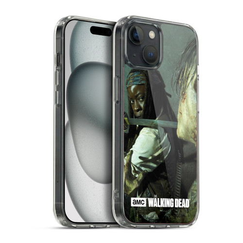 AMC The Walking Dead Filtered Characters Michonne Katana Soft Gel Case for Apple iPhone 15 Plus & MagSafe