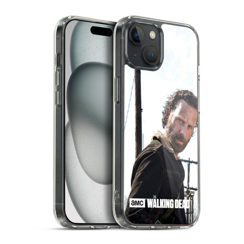 AMC The Walking Dead Filtered Characters Rick Gun Soft Gel Case for Apple iPhone 15 Plus & MagSafe