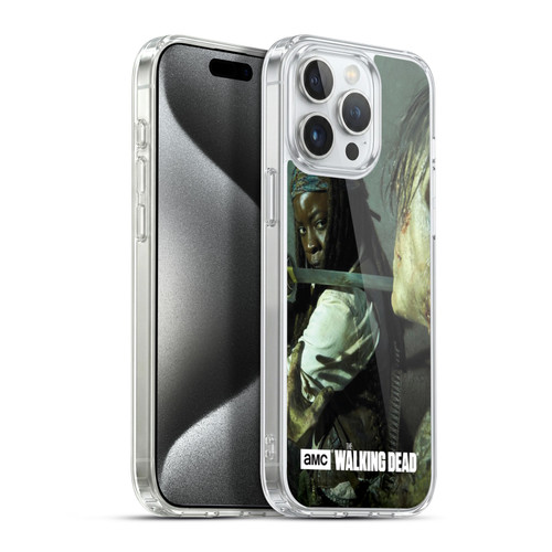 AMC The Walking Dead Filtered Characters Michonne Katana Soft Gel Case for Apple iPhone 15 Pro Max & MagSafe