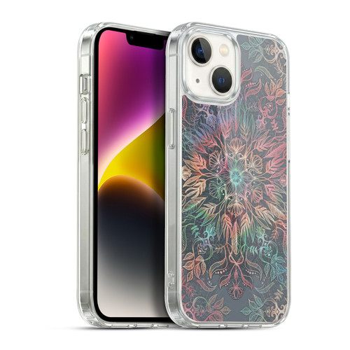 Micklyn Le Feuvre Floral Patterns Winter Sunset Mandala Soft Gel Case for Apple iPhone 14