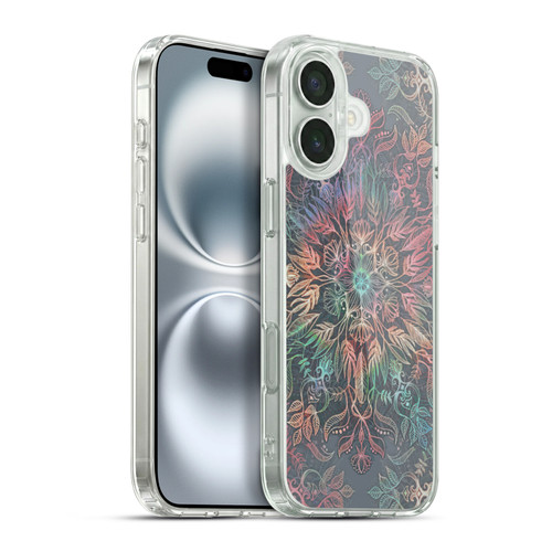 Micklyn Le Feuvre Floral Patterns Winter Sunset Mandala Soft Gel Case for Apple iPhone 16 Plus & MagSafe