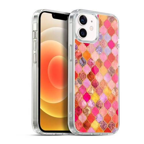 Micklyn Le Feuvre Moroccan Hot Pink and Orange Soft Gel Case for Apple iPhone 12 / iPhone 12 Pro & MagSafe