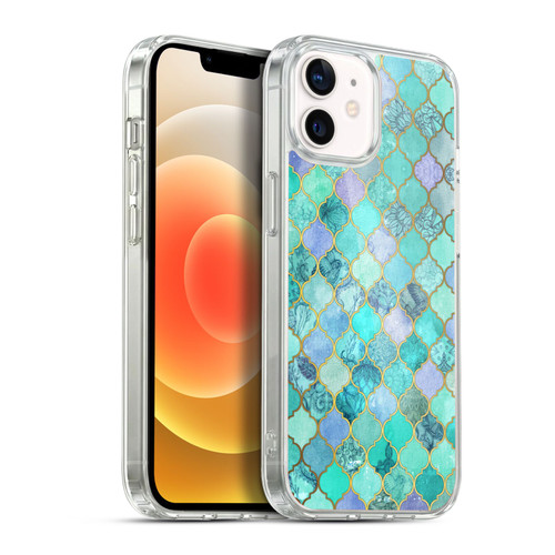 Micklyn Le Feuvre Moroccan Mint Green Soft Gel Case for Apple iPhone 12 / iPhone 12 Pro & MagSafe