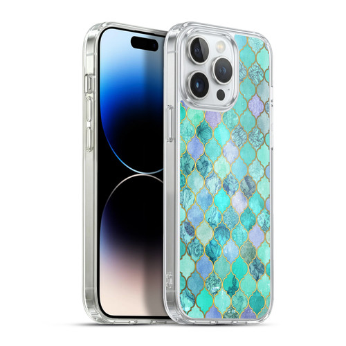 Micklyn Le Feuvre Moroccan Mint Green Soft Gel Case for Apple iPhone 13 Pro Max & MagSafe