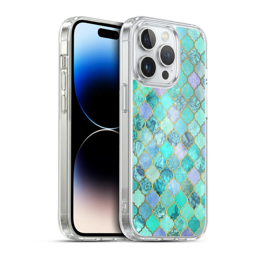 Micklyn Le Feuvre Moroccan Mint Green Soft Gel Case for Apple iPhone 13 Pro & MagSafe