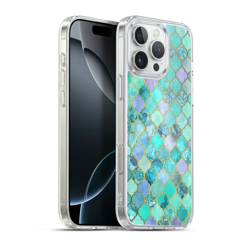 Micklyn Le Feuvre Moroccan Mint Green Soft Gel Case for Apple iPhone 16 Pro Max & MagSafe