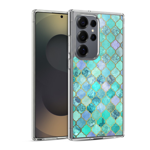 Micklyn Le Feuvre Moroccan Mint Green Soft Gel Case for Samsung Galaxy S25 Ultra & MagSafe