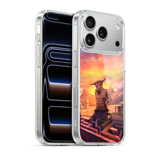 Anthony Christou Fantasy Art Minotaur In Labyrinth Soft Gel Case for Apple iPhone 17 Pro