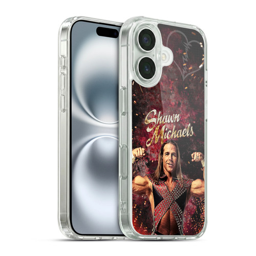 WWE Shawn Michaels LED Image Soft Gel Case for Apple iPhone 16 & MagSafe