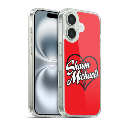 WWE Shawn Michaels Logo Soft Gel Case for Apple iPhone 16 & MagSafe