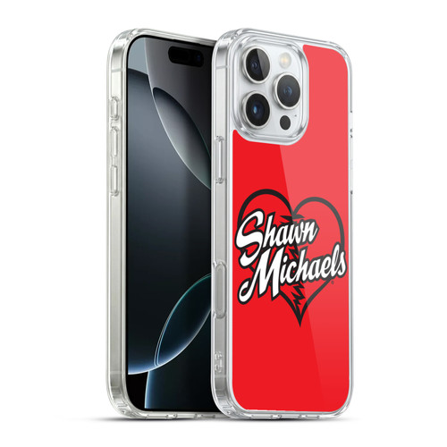 WWE Shawn Michaels Logo Soft Gel Case for Apple iPhone 16 Pro Max & MagSafe