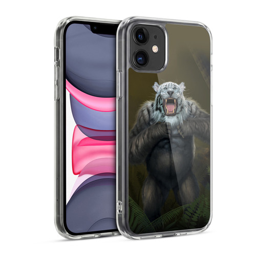 Vincent Hie Animals Tiger Gorilla Soft Gel Case for Apple iPhone 11