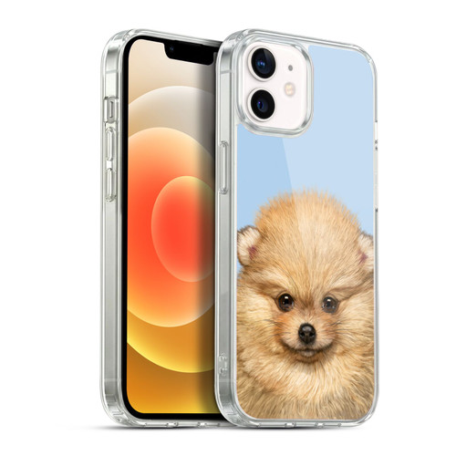Vincent Hie Animals Pomeranian Puppy Soft Gel Case for Apple iPhone 12 / iPhone 12 Pro & MagSafe