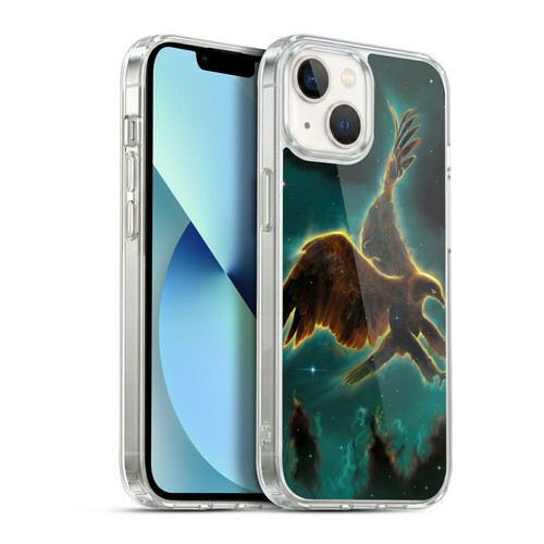 Vincent Hie Animals Eagle Galaxy Soft Gel Case for Apple iPhone 13