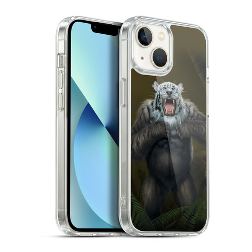 Vincent Hie Animals Tiger Gorilla Soft Gel Case for Apple iPhone 13