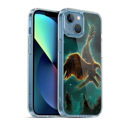 Vincent Hie Animals Eagle Galaxy Soft Gel Case for Apple iPhone 13 Mini & MagSafe