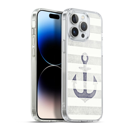 Monika Strigel Vintage Anchors White Soft Gel Case for Apple iPhone 13 Pro Max & MagSafe
