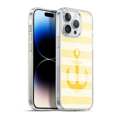 Monika Strigel Vintage Anchors Yellow Soft Gel Case for Apple iPhone 13 Pro Max & MagSafe