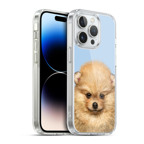 Vincent Hie Animals Pomeranian Puppy Soft Gel Case for Apple iPhone 13 Pro & MagSafe