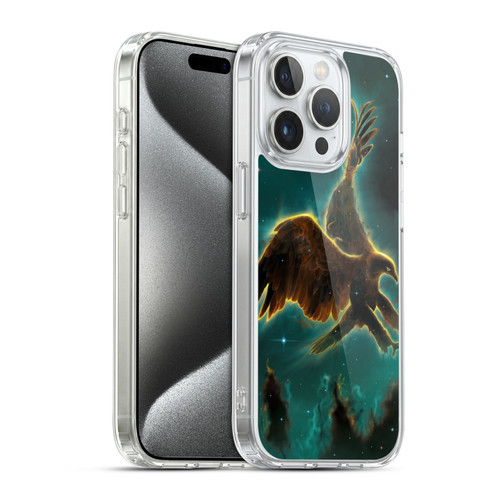 Vincent Hie Animals Eagle Galaxy Soft Gel Case for Apple iPhone 15 Pro & MagSafe