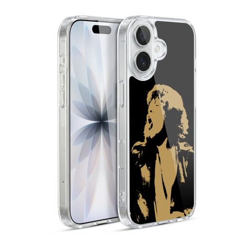 The Rolling Stones Mick Jagger Grunge Soft Gel Case for Apple iPhone 17