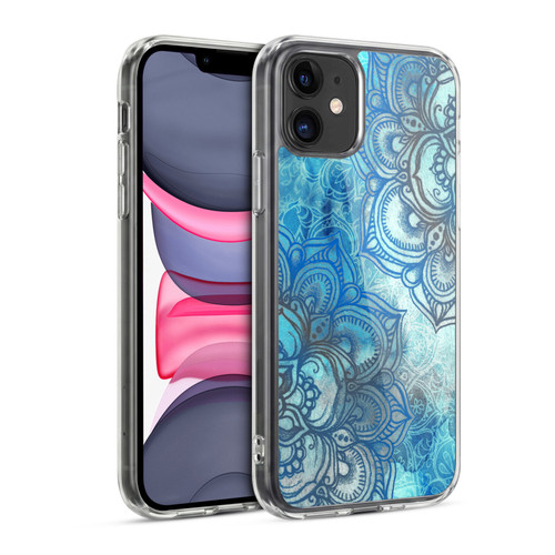 Micklyn Le Feuvre Mandala 3 Lost In Blue A Daydream Made Visible Soft Gel Case for Apple iPhone 11