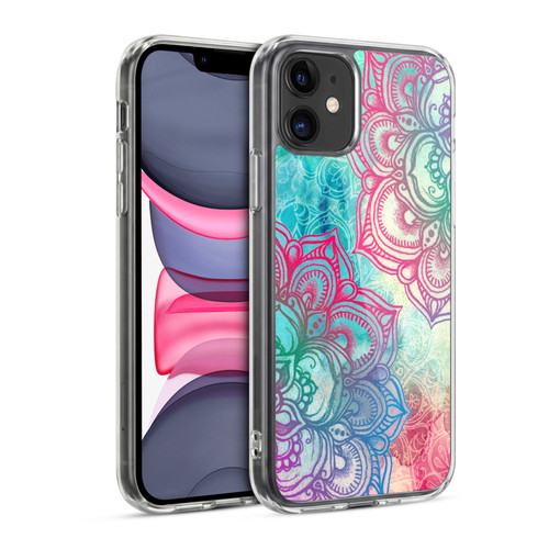 Micklyn Le Feuvre Mandala 3 Round And Round The Rainbow Soft Gel Case for Apple iPhone 11