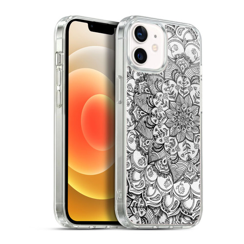 Micklyn Le Feuvre Mandala 3 Shades Of Grey Soft Gel Case for Apple iPhone 12 / iPhone 12 Pro & MagSafe