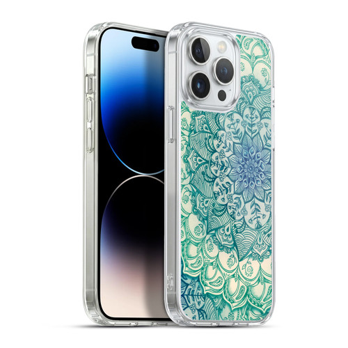 Micklyn Le Feuvre Mandala 3 Emerald Doodle Soft Gel Case for Apple iPhone 13 Pro Max & MagSafe