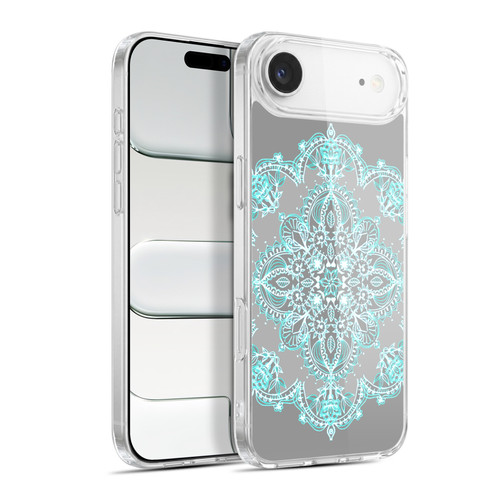 Micklyn Le Feuvre Mandala 3 Teal And Aqua Lace Soft Gel Case for Apple iPhone 17 Air