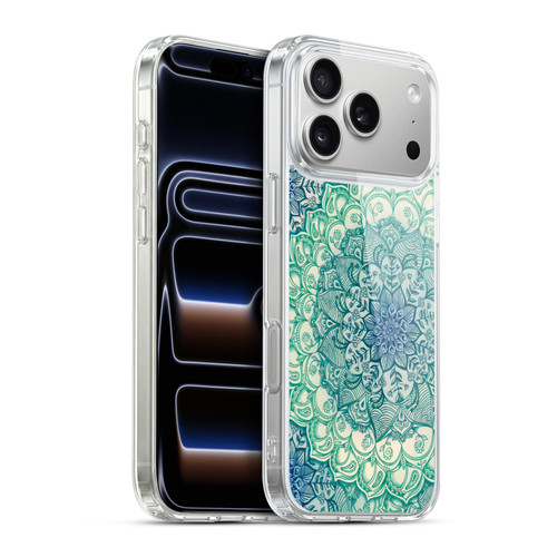 Micklyn Le Feuvre Mandala 3 Emerald Doodle Soft Gel Case for Apple iPhone 17 Pro Max
