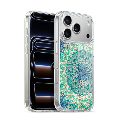 Micklyn Le Feuvre Mandala 3 Emerald Doodle Soft Gel Case for Apple iPhone 17 Pro