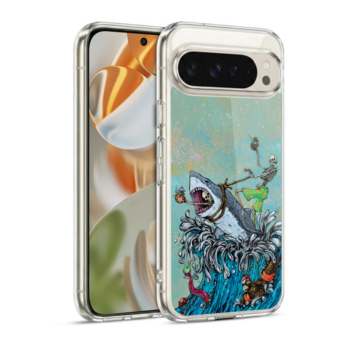 David Lozeau Colourful Art Surfing Soft Gel Case for Google Pixel 9 / Pixel 9 Pro