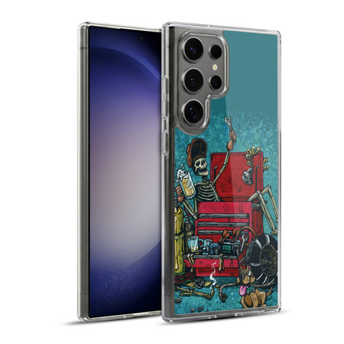 David Lozeau Colourful Art Garage Soft Gel Case for Samsung Galaxy S23 Ultra 5G & MagSafe