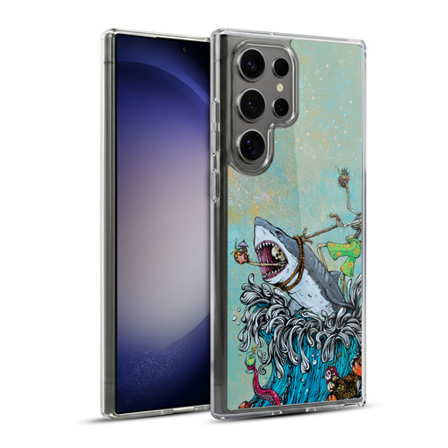 David Lozeau Colourful Art Surfing Soft Gel Case for Samsung Galaxy S23 Ultra 5G & MagSafe