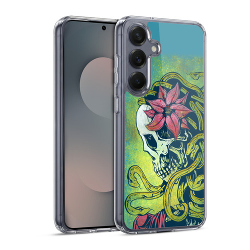 David Lozeau Colourful Art Medusa Soft Gel Case for Samsung Galaxy S25 & MagSafe