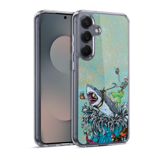 David Lozeau Colourful Art Surfing Soft Gel Case for Samsung Galaxy S25 & MagSafe