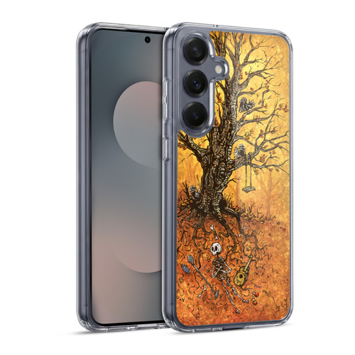 David Lozeau Colourful Art Tree Of Life Soft Gel Case for Samsung Galaxy S25 & MagSafe