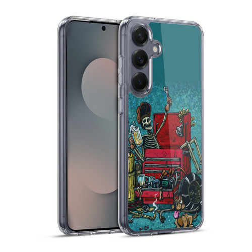 David Lozeau Colourful Art Garage Soft Gel Case for Samsung Galaxy S25+ & MagSafe