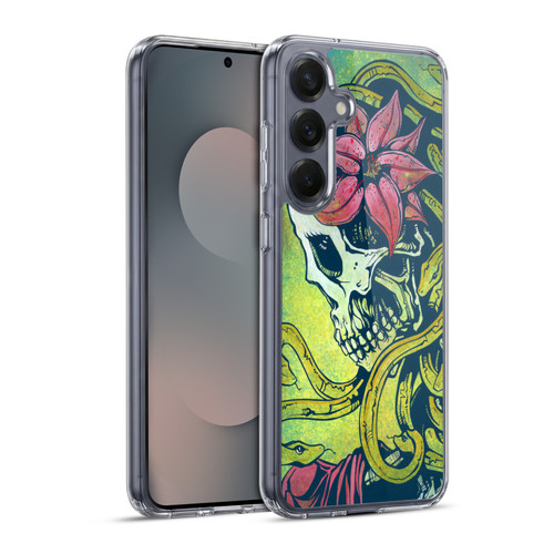 David Lozeau Colourful Art Medusa Soft Gel Case for Samsung Galaxy S25+ & MagSafe