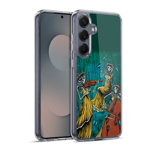 David Lozeau Colourful Art Three Female Soft Gel Case for Samsung Galaxy S25+ & MagSafe