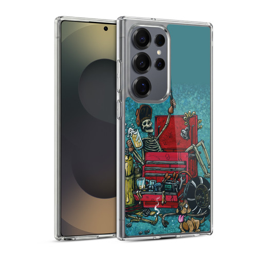 David Lozeau Colourful Art Garage Soft Gel Case for Samsung Galaxy S25 Ultra & MagSafe