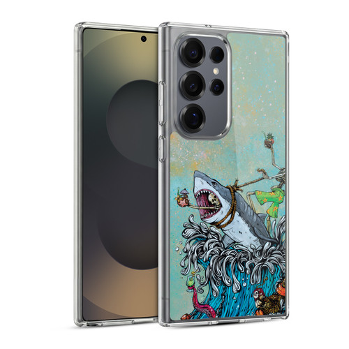 David Lozeau Colourful Art Surfing Soft Gel Case for Samsung Galaxy S25 Ultra & MagSafe