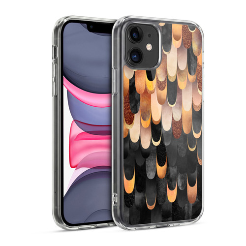 Elisabeth Fredriksson Sparkles Copper And Black Soft Gel Case for Apple iPhone 11