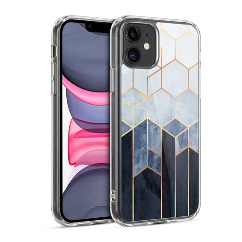 Elisabeth Fredriksson Sparkles Soft Blue Hexagons Soft Gel Case for Apple iPhone 11