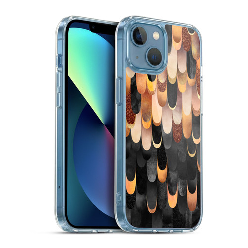 Elisabeth Fredriksson Sparkles Copper And Black Soft Gel Case for Apple iPhone 13 Mini & MagSafe